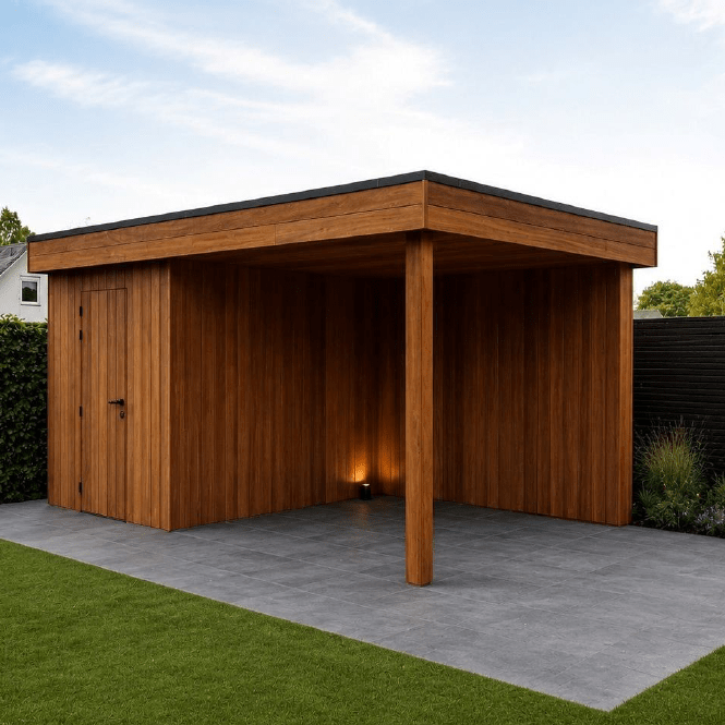 Houten tuinhuis